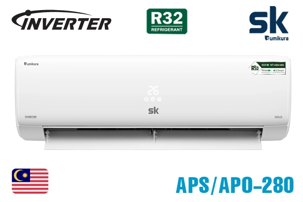 Điều hòa Sumikura 28000btu 1 chiều APS/APO-280/GOLD – Những điểm đặc biệt nổi bật